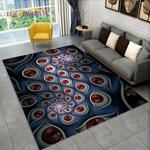 Nazar Evil Eye Tree of Life 영역 러그 가정용 카펫 거실 침실 소파 도어매트 주방 장식 어린이 놀이 미끄럼 방지 바닥 매트, 58.60x90cm23x35in - 4