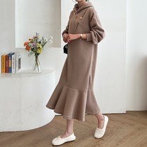 [쏭스타일] 제니플레어롱원피스(기모)