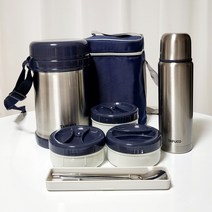 타푸코 도시락세트 일체형 이중 스텐 보온 도시락 1.7L + 보온병 500ml