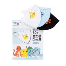 어린숨 엣지 포켓몬스터 아트심볼 컬러 마스크 새부리형 30종 세트 대형, 30개입, 1세트, 혼합색상