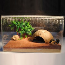 수족관 수조 어항 수목 코코넛 새우 가재 해수어 열대어 은신처 장식 꾸미기