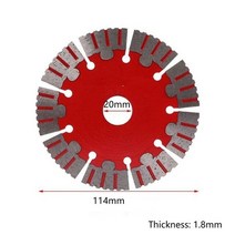 페이퍼커터 재단기 라운더 책절단기 커팅기 커터 114x20mm 다이아몬드 톱 블레이드 디스크 원형 디스크 커팅 휠 슬라이스 타일 세라믹 화강암 대리석 커팅 머신 앵글 그라인더, 패키지 1