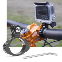 고프로9 호환 액션캠 자전거 핸들 대륙 엣지 마운트 고프로8 고프로7 SJ 4000, 액션캠 자전거 핸들 마운트