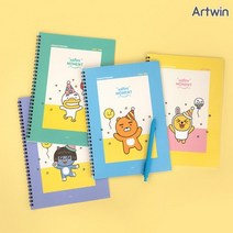 바보사랑 1200 카카오프렌즈 해피모먼트 신학기 스프링 노트 .베어나인, 튜브