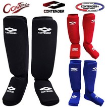 컨텐더 발등정강이 보호대 면아대 격투기 보호용품, 블루-S