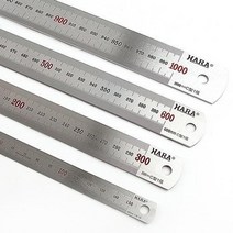 눈금자 하라 스테인레스 직자 1M 측정용 스틸자 스텐, 1