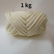 목도리 실 손뜨개 손 뜨개질용 두꺼운 슈퍼 부피가 큰 원사 1KG 크로셰 뜨개질 부드러운 면화 DIY 팔 담요용 로빙 스피닝 232895, 크림화이트 1kg