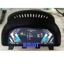 BMW 5 시리즈 M5 E60 속도계 LCD 디스플레이 대시 보드 패널 HUD 12.3 인치 디지털 계기판 클러스터 가상, 01 E60 virtual cockpit