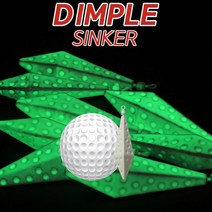 몽크로스 딤플 봉돌 야광 다이아몬드 싱커 쭈꾸미 갑오징어 문어 한치 채비, 3개입