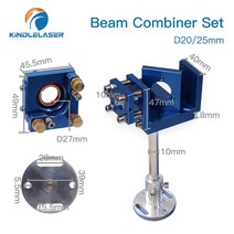 레이저각인기 조각칼 목선반 KINDLELASER-20mm ZnSe 레이저 빔 결합기 + 마운트 포인터 블루 세트 CO2 조, 02 은_02 Beam D25mm