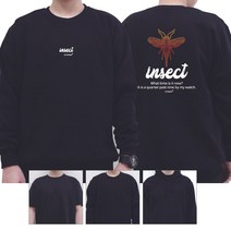 곤충 아 bug 남녀공용 디지털프린팅 커플티 자연보호 가족티 insect 남자 여자 맨투맨 환경