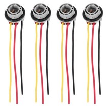 4Pcs 1157 Bay15d Lamp Holder Bulbs P21/5W Adapter Base Socket Connector Plastic Car Accessos For Bra, 한개옵션1, 01 로즈 바이올렛