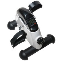 좌식 실내자전거 스핀 바이크 헬스 미니 사무실 홈 휴대용 스테퍼 작은 난로의 페달 다리, 검은색