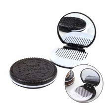 쿠키모양 빗거울 세트 거울브러쉬 손거울