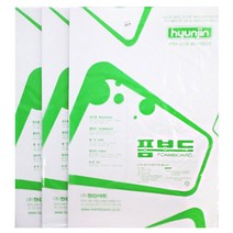 [현진] 원단 백색 폼보드 비접착 600x900mm 10T 5장