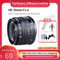 호환용 렌즈7artisans 35mm F1.4Mark II Aps-c 프라임 렌즈 Sony E A6600 6500/Fuji XF/Canon EOS-M M50 /M, 01 Nikon Z