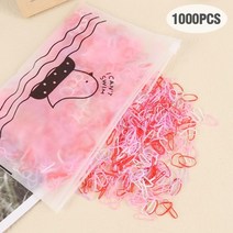 비파 악기 1000pcs 아이들을위한 다채로운 일회용 헤어 밴드 scrunchie 소녀 탄성 고무 포니 테일 홀더 액세서리 타이