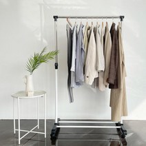 아이언-이동식-행거-900블랙화이트, 블랙