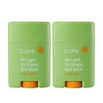 김정문알로에 큐어 UV쉴드 선스틱 20gX2 SPF50+ PA++++ 썬스틱, 단품, 단품