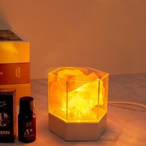 히말라야 소금 암염 무드등/수면등/수유등 LED 야간 조명 돌 유리 충전식 터치 용암 램프 휴일 조명 귀여운 방 장식 책상 스위치 테이블, USB Warm
