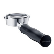 Normcore 58mm 바텀리스 포타필터 네이키드 E61 Flair 58 ECM Rocket Sanremo Synesso Slayer VBM에 적합 441978481, Black_51mm Fits Delonghi / 3 E