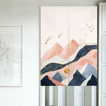 일본 문 커튼 파티션 풍경 그림 노렌 부엌 방 장식 출입구 걸이식 반, [06] W85xH150cm, [02] B door curtain(Only)