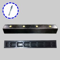 고무데크범퍼 B형 시설물보호 벽보호대 볼트 12 120mm, 1개