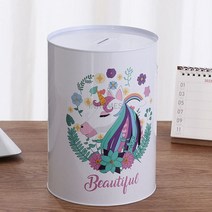 365 일 돼지 저금통 안전 돈 상자 성인 양철 주석 달러 카운터 은행 현금 타이어 절약 결혼 선물, 08 H