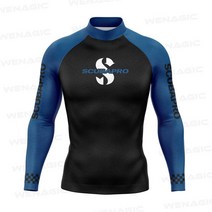 남성 수영 티셔츠 비치 UV 보호 래쉬 가드 다이빙 긴 소매 서핑 슈트 의류, 06 6_09 4XL