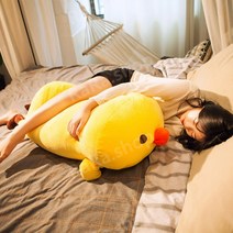 병아리 모찌 꿀잠 마약 베개 바디필로우 손보온 쿠션 대형 흔한남매쿠션 집순이필수템, 병아리_옐로우
