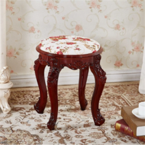 사계절용 패브릭 엔틱 화장대 의자 스툴 147360, T43 - 갈색 표면이 43cm 높이의