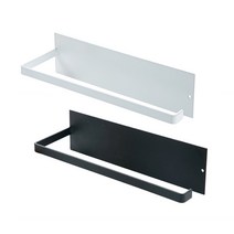 1+1 로모주 부착식 키친타월 걸이 2개 세트 / 주방 행주 키친타올 행거 호일 랩 보관, 블랙2개