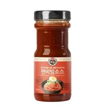 CJ더마켓 메뉴 개발 소스 만들기 황금 레시피 백설 면비빔용소스 양념 만능 비빔 국물 볶음 요리 국수 890G, 24개