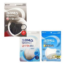 국산 KF80 KF94 입체 방역마스크 1P 3중마스크 얇은마스크 목감기마스크, 크리넥스 KF94데일리방역마스크1P 화이트