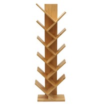 Aiiyya 스택 책장 크리에이티브 큰 나무 모양의 수납 책장 진열장 장식장 책장, 화이트, 4층