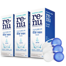 리뉴 후레쉬 렌즈 세정액 + 렌즈케이스, 355ml, 6개