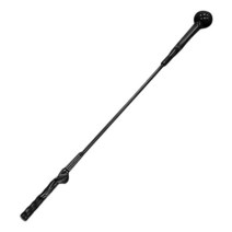 워밍업 스틱 편안한 그립 스윙 트레이너 초보자용 근력 강화 스피드 지원, 06 black 48inch