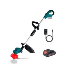 T TOVIA브러시리스 전기 잔디 깎는 기계 28000RPM 무선 트리머 길이 조절 커터 정원 도구 Makita 18V 사용 가능, 02 1 Battery 1 Plug