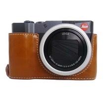 카메라 가방 새로운 디지털 비디오 케이스 라이카 C LUX PU 하프 바디 1 4 나사 마운트 호환, 01 Black no Strap