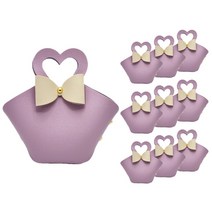 단디컴퍼니 러블리 하트 구디백 L, 퍼플, 10개