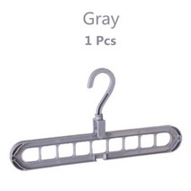 바나나걸이 주방정리 1/2pcs 매직 멀티 포트 지원 옷걸이 건조 랙 다기능 플라스틱 옷 저장소, 1PCS Gray