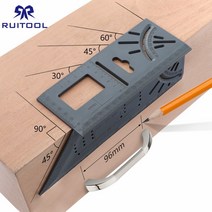목공 게이지 0-170mm T 눈금자 45 90도 각도 마킹 게이지 ABS 플라스틱 눈금자 측정 도구, 없음, 1개