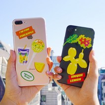 갓샵 GODSHOP 과일 리무버블 스티커 4종 [감성 리무버 다이어리 다꾸 예쁜 키치 데코스티커], 파인애플