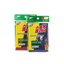 스포롱크리너(울스텐수세미)10개묶음판매/울스텐수세미/색상랜덤배송(레드/블루), 10개