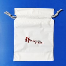 바로사세요 유백색 복주머니 1000개 박인쇄물 모텔 파우치 용품 비품 주머니 조리개 상호 로그인쇄 가능 소모품 천국 이 넷