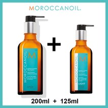 Moroccanoil 모로칸오일 헤어 트리트먼트 200ml+125ml, 오리지날 200ml+라이트 125ml
