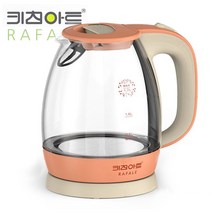 깔끔한 내열유리 전기주전자 1700ml 커피 허브티 녹차 원터치 무선포트 유리포트 경량무선주전자 데우기용전기포