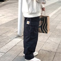 Carhart 남자 카고 팬츠 카고바지 조거 와이드 면 통바지 캐주얼