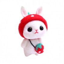양모펠트인형 DIY 토끼 니들펠트공예 레드