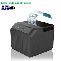 택배 송장 프린터 바코트 영수증 XPRINTER 블루투스 열전사 라벨 바코드 데스크탑, l58c USB 라벨, 우리 플러그